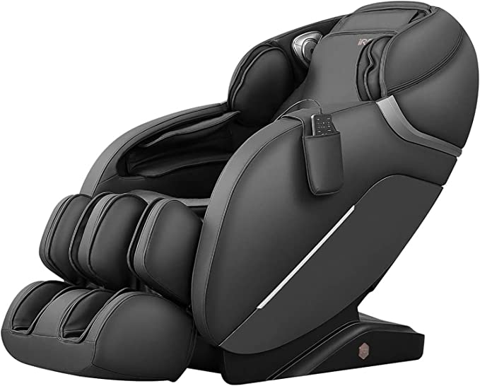 iRest SL Track Massage Chair Recliner, Full Body Massage Chair with Thai Stretch, Zero Gravity, Bluetooth Speaker, Airbags, and Thai Foot Massage, Space-Saving (Black)