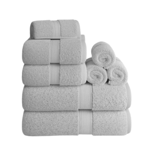 Fancy Towels 8-Piece Egyptian Cotton Bath Towel Set - 800 GSM Heavyweight Luxe Terry Weave